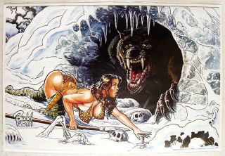 Budd Root Cavewoman Snow 4 Super Sexy Special Limited Edition Cover 