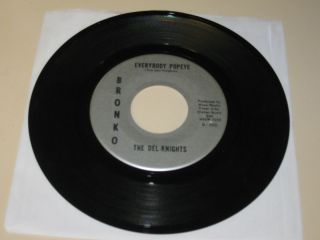 Vocal Group 45rpm Record The Del Knights on Bronko 502