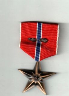 WWII Bronze Star 2 Clusters Vintage Military Medal