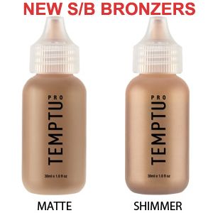 New TEMPTU Pro s B Shimmer Bronzer Airbrush Makeup Deep Bronzed Face 