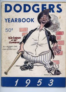 Brooklyn Dodgers Yearbook 1953 Jackie Robinson Snider
