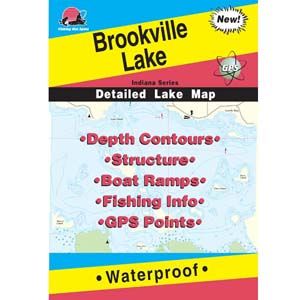 Brookville Lake Indiana Lake Maps by Fishing Hot Spots