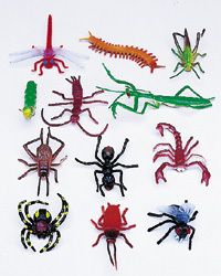 12 Toy Insects Bugs Educational Fake Boy Party Favors