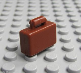 New Lego City Brown Briefcase Business Minifig Minifigure Suitcase 