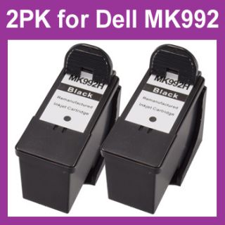 Black Ink Cartridge for Dell MK992 MK 992 Series 9 M405M 926 V305