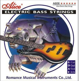 Electric Bass Guitar String Set Nickel Plated Steel L