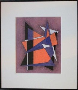 Thomas Brownell Eldred Signed Painting Geometric Abstraction Kandinsky 