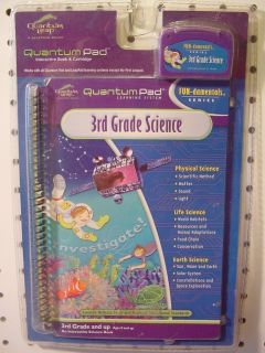3RD GRADE SCIENCE QUANTUM PAD LEAP BOOK PHYSICAL LIFE EARTH LEAPFROG 