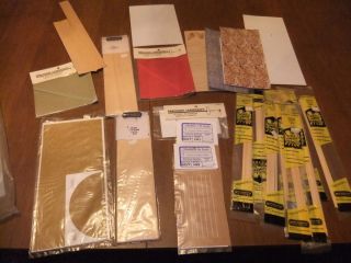 HO SCALE TRAIN BUILDING MATERIALS LARGE LOT REAL WOOD  BEST 