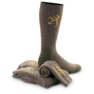 Pairs Browning® Merino Wool Blend Mens Socks Taupe NIP