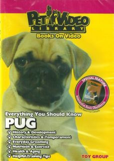  Pug DVD New Dog Training Puppy Pet Video Library