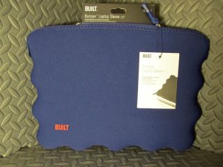Built NY Laptop Bumper Case Neoprene Sleeve 15 Inch Navy Blue Free 