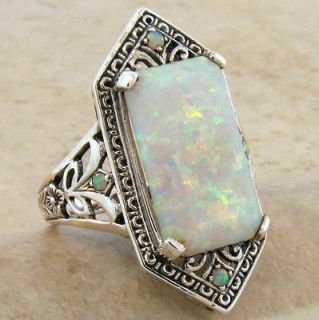   VICTORIAN DESIGN .925 STERLING SILVER RING SIZE 6, #307