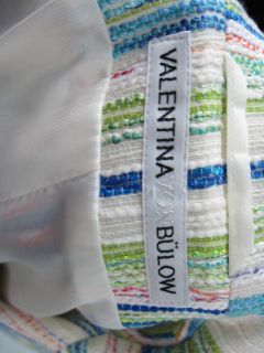 Valentina Von Bulow Multicolor Striped Blazer Jacket 40