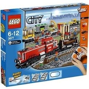 Red Cargo Train 3677 by LEGO