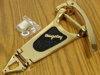   Bigsby USA LEFTY B6 Vibrato Tailpiece Gold for Large Arch Top Guitar