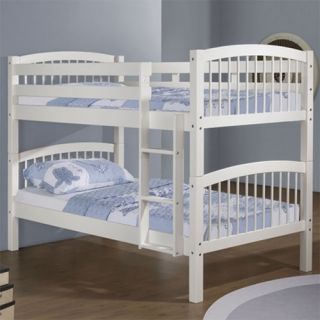 White Twin Bunk Bed in Kids & Teens at Home