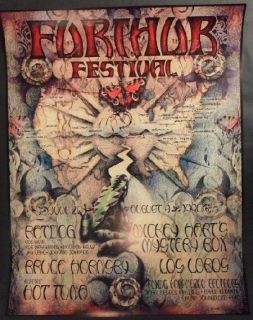 Ratdog Los Lobos Everett 1996 Furthur Fest Poster Original Grateful 
