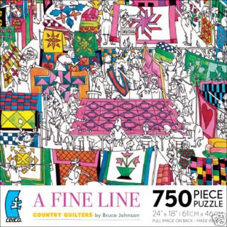 Fine Line Puzzle Country Quilters Bruce Johnson