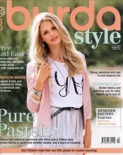 Burda Style Magazine 10 12 Fashion Sewing Pure Pastels