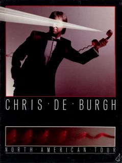 CHRIS DE BURGH 1984 MAN ON THE LINE TOUR CONCERT PROGRAM BOOK