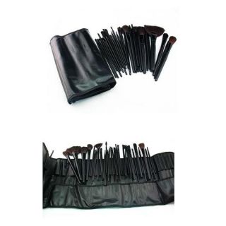   Natural Leather Professional Eyebrow Shadow Makeup Brush Set/32PCS