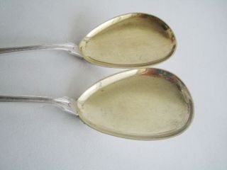 Bruckmann German Silver Gilded Spoon serving 2/P