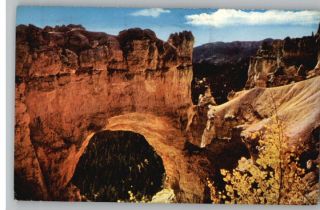 Postcard Natural Bridge Bryce Canyon Park Utah UT