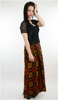 bryher gorgeous bronze and rust coloured vintage skirt maxi length in 