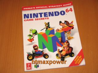Nintendo 64 Game Secrets Guide N64 Mario Kart Banjo Etc