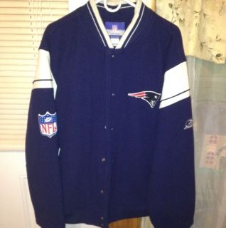 Reebok On Field Patriots Varsity Style Wool And Suede Jacket XL Free 
