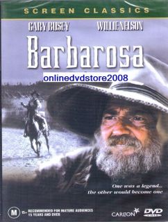 BARBAROSA   Gary Busey Willie Nelson CLASSIC WESTERN MOVIE DVD (NEW 