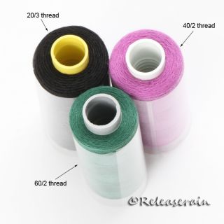 High quality colorfast 100% polyester threads, strength, beautiful 