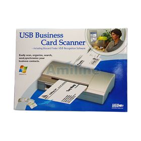 Mini USB Business Name Card Reader Scanner Outlook PDA