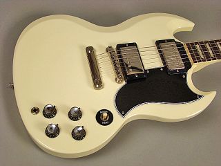 Gibson Custom Shop SG Standard Reissue Electric Guitar White WCR 