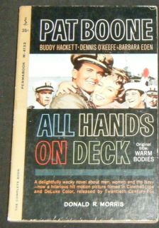 1961 2nd print from permabook press all hands on dek is millitary 