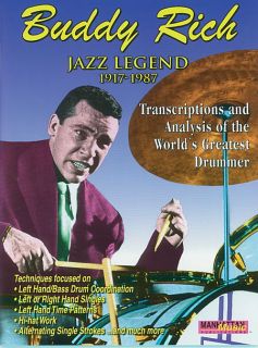 Buddy Rich Jazz Legend 1917 1987 Drum Book Drums Drumset