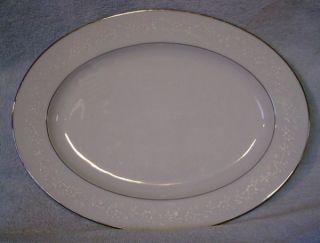 Noritake China Buckingham 6438 Pattern Oval Meat Serving Platter 13 5 