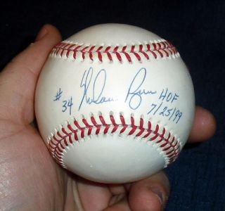   Hand Signed Baseball Rawlings Gene Budig w COA w Cube 171012