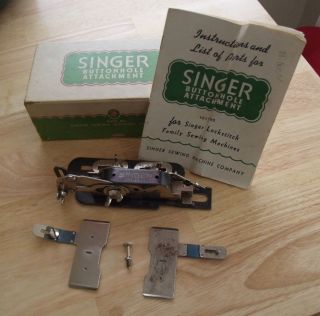 Vintage Singer Sewing Machine Buttonhole Attachment No 121795