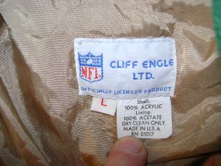 Vintage Philadelphia Eagles Buddy Ryan Cliff Engle Sweater Jacket L 