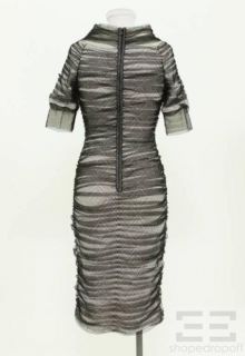 Byron Lars Beauty Mark White Knit & Tulle Overlay Dress Size 4 NEW