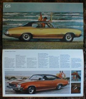 1971 Buick Full Line Brochure GS Riviera Skylark 71