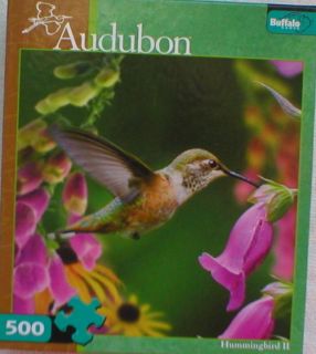 Buffalo Games Audubon 500 Bird Puzzle HUMMINGBIRD II Complete