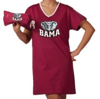 Alabama Crimson Tide Bama Womens Night Shirt Tee with Bag