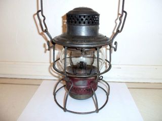 Vintage C O Railroad Lantern Old Kerosene Lamp 1931 Chesapeake Ohio 