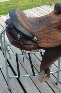 15 Buford Western Horse Saddle Used Tack Vintage Decor