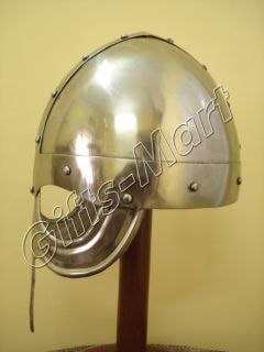 Norman Viking Helmet, Ancient helmets w/CHINStrap Medieval Armor 