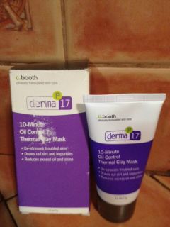 Booth Derma 17 10 Minute Oil Control Thermal Clay Mask Reduces 