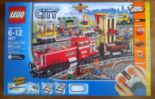 Lego 3677 City Red Cargo Train Brand New SEALED MSIB Mint